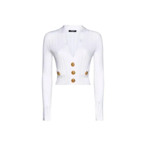 BALMAIN SS23 Трикотаж Женский Белый