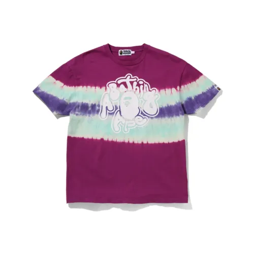 A BATHING APE Фиолетовые PPX Женские T-рубашки