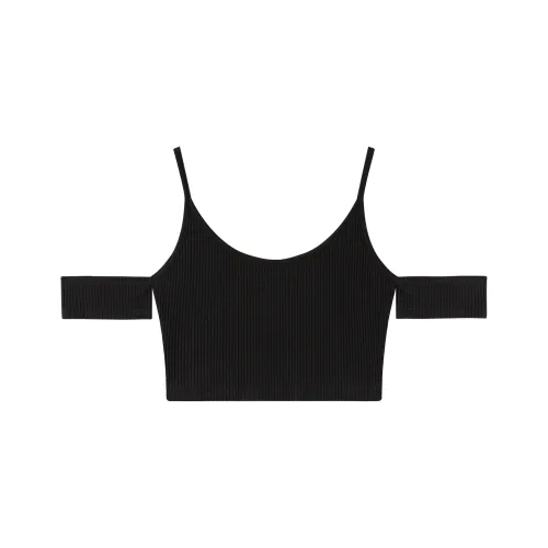 CHUU Черный Женские Короткие Топы