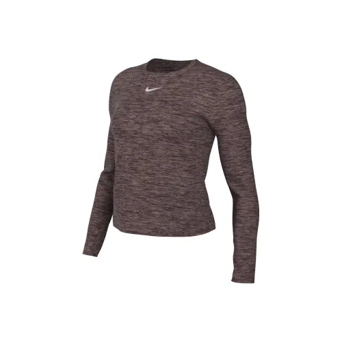 Nike Бег T-Shirt Женская Темно-фиолетовый Бургунди