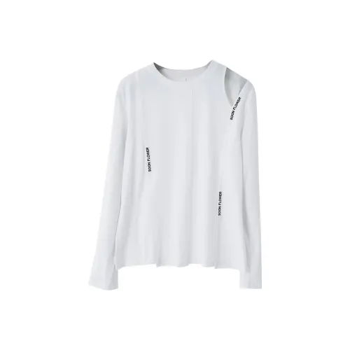 SOON FLOWER T-рубашка Женская Белая