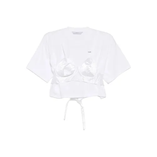 PushBUTTON T-рубашка Женская Белая