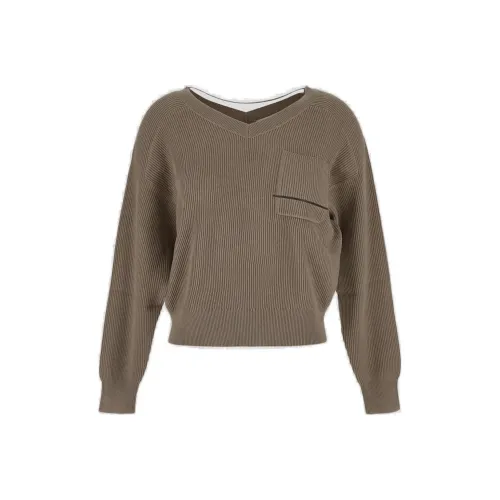 BRUNELLO CUCINELLI Свитер Женский Коричневый