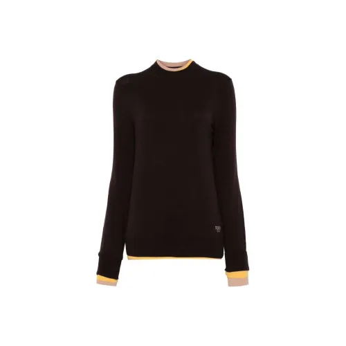 FENDI SS24 Свитер Женский Баклажановый Фиолетовый