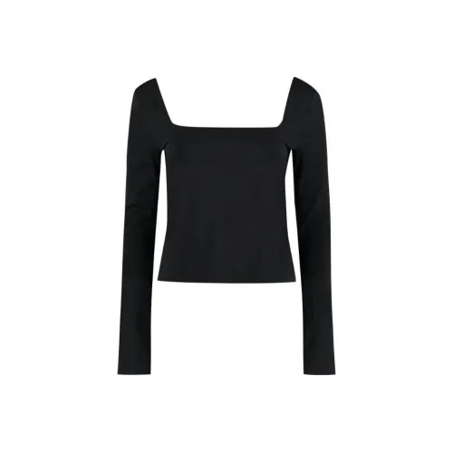 VINCE Стандартная T-рубашка Женская Черная