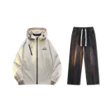 Комплект (Хаки топ + Черные джинсы)