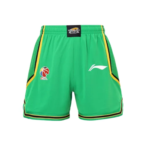 LINING CBA Collection Professional Basketball Collection Баскетбольные шорты Мужские Темно-зеленые