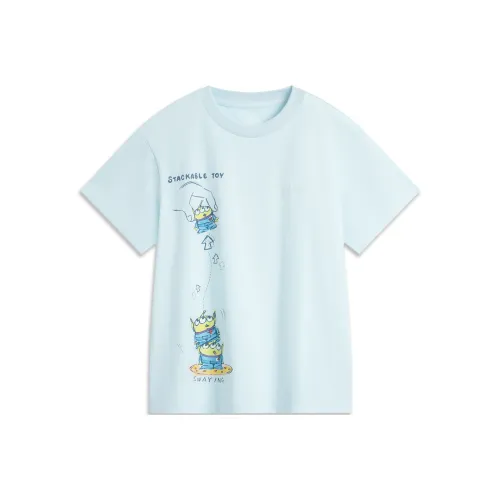 LiNing x Disney T-Shirt Женская Светло-Небесно-Синий