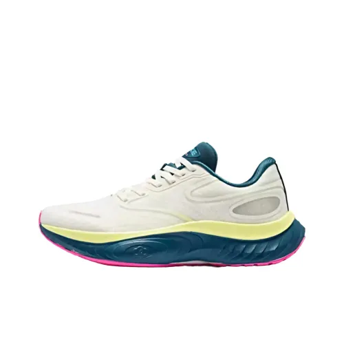 Erke Land Tour Шокабассеры Противоскользящие Устойчивые к истиранию Низкий Топ Повседневные Беговые кроссовки Мужские Микрокристаллический Белый