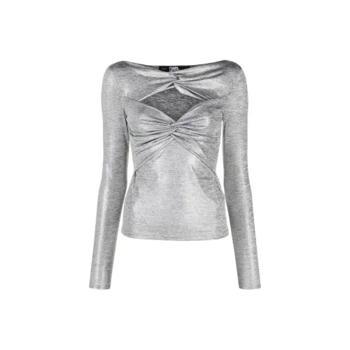 Karl Lagerfeld T-Shirt Женская Светло-Серый