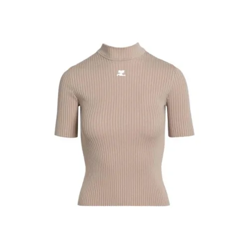 COURREGES Бежевый Женские Свитеры