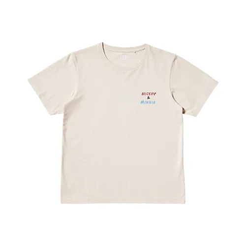 UNIQLO Yu Nagaba Collaboration T-Shirt Женская Светлый Бежевый