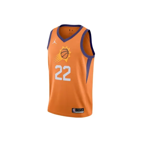 Джордан Баскетбольная Джерси Phoenix Suns ДеАндре Айтон Размер 22 Мужская Апельсинового цвета