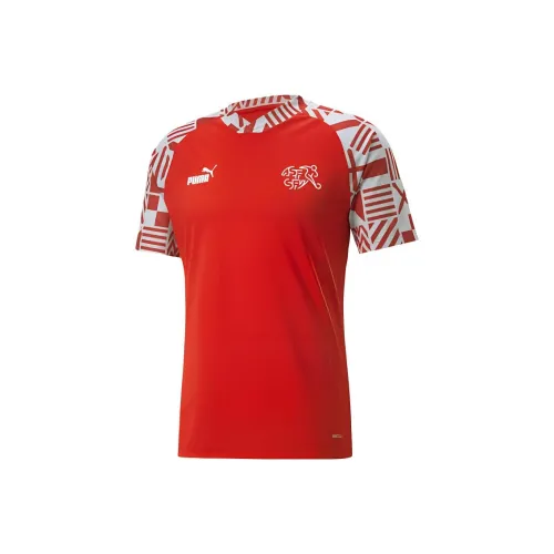 PUMA Switzerland Football Pre Match Джерси Футбол Джерси Мужской PUMA Красный