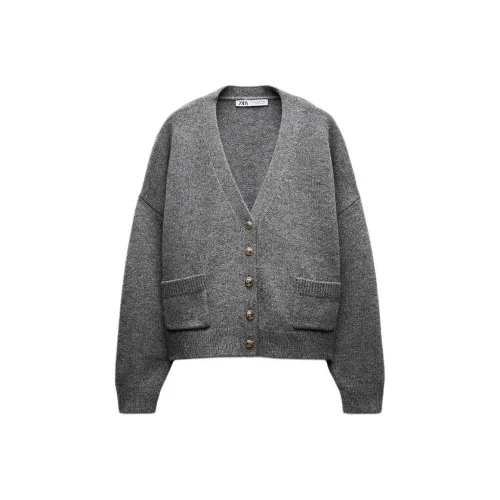 ZARA Серые Женские Свитеры
