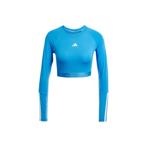 adidas clothing Синий Женские Короткие топы