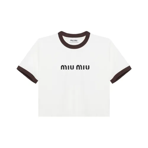 MIU MIU Стандартная футболка Women's White