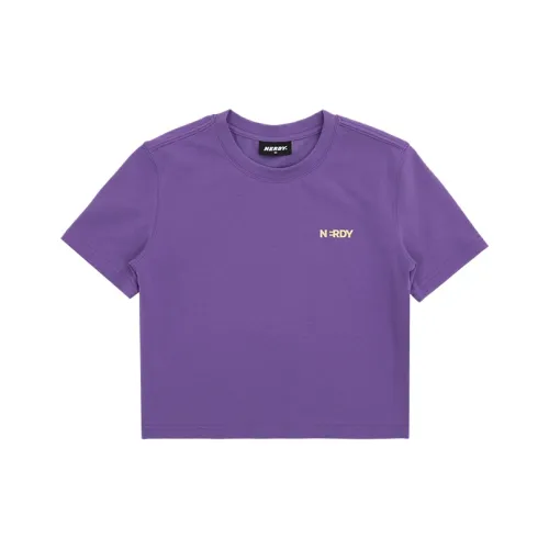 NERDY SS24 T Рубашка Женская Темно-фиолетовая