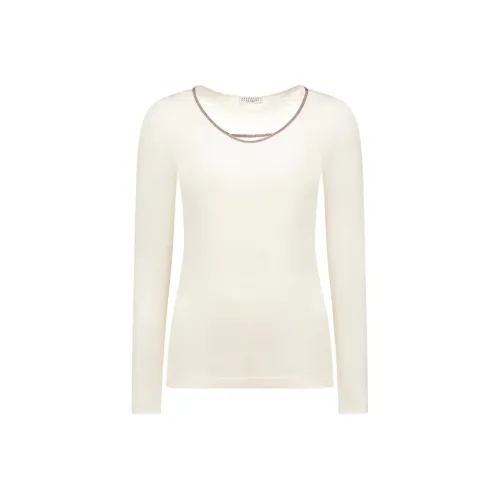 Brunello Cucinelli Белые Женские Свитеры