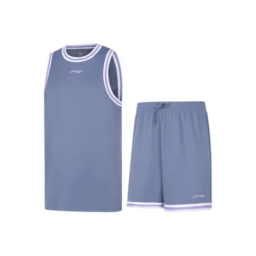 LINING Professional Basketball Series Баскетбольный костюм мужской пыльно-синий