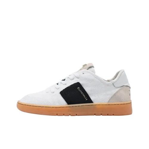 ELHANN.H Легкий и Дышащий Низкий Топ Casual Унисекс Белый Черный