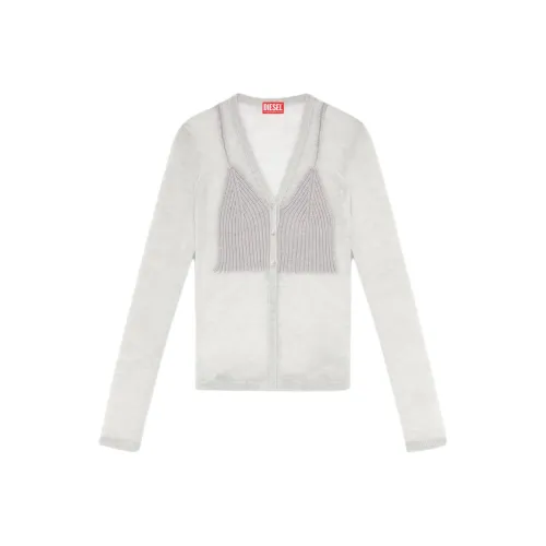 DIESEL FW24 Свитер Женский Светло-Серый
