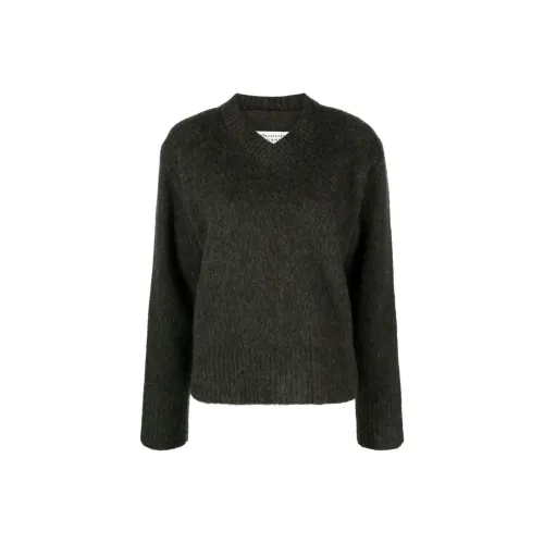 Maison Margiela Темно-зеленые Женские Свитеры