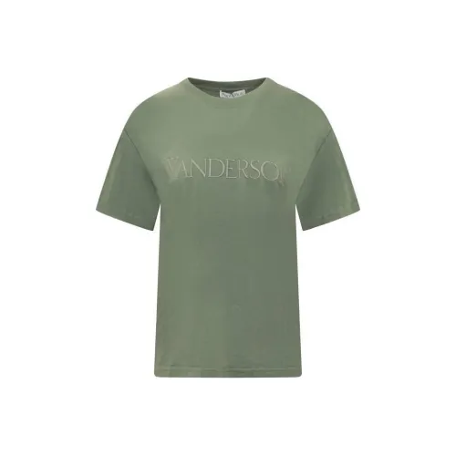 JW Anderson Зеленые Женские Футболки