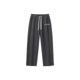 Темно-серый, минималистский стиль, активный, брюки с логотипом