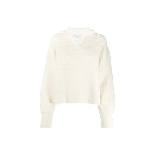 Y 3 FW21 Свободный крой Свитер Женский Экрю
