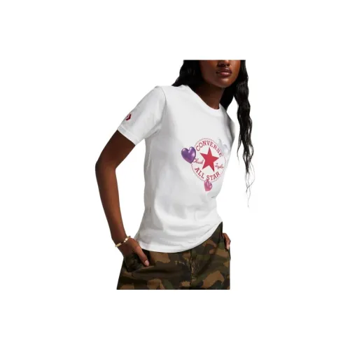 Конверс Белые Женские Футболки