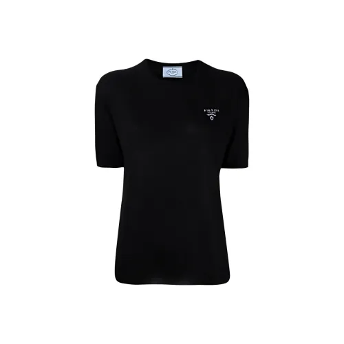 PRADA SS22 T Рубашка Женская Черная