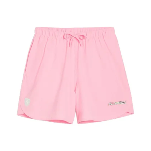 PUMA Scuderia Ferrari Race Crew Спортивные шорты Мужские Розовые Сиреневые