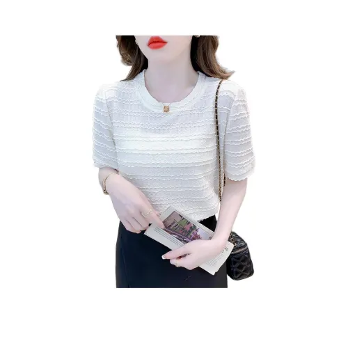 Mu Xiao Xin Рукав-буф Т-рубашка Женская