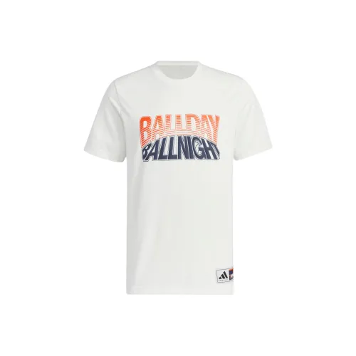 Adidas Баскетбол AEROREADY T Рубашка Баскетбол Джерси Мужской Ярко-белый