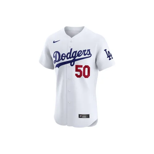 Nike Mookie Betts Los Angeles Dodgers Баскетбольная Джерси Мужская Белая
