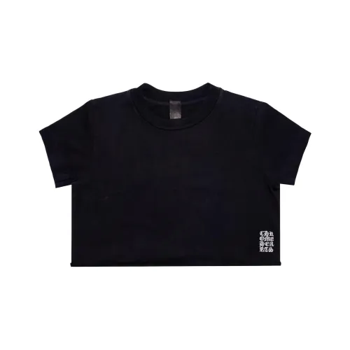 Chrome Hearts Черные Женские Короткие Топы