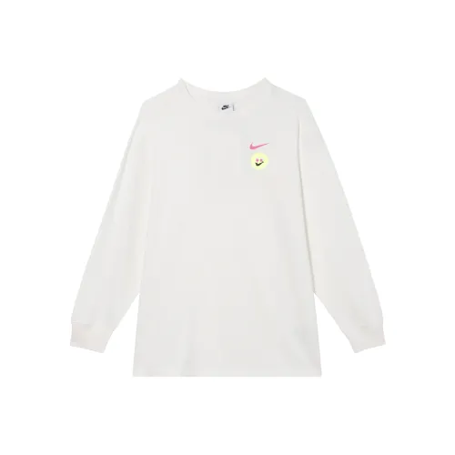 Nike Рукав с спущенным плечом T-рубашка Женская Парусный Белый