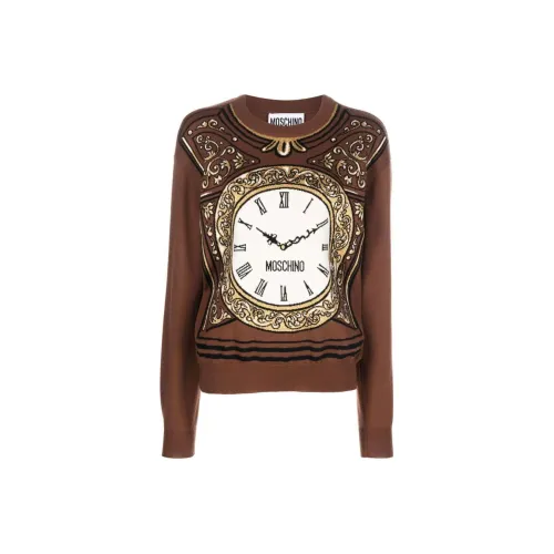 MOSCHINO FW22 Свитер Женский Коричневый