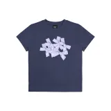 Темно-синий, синий, фиолетовый с принтом