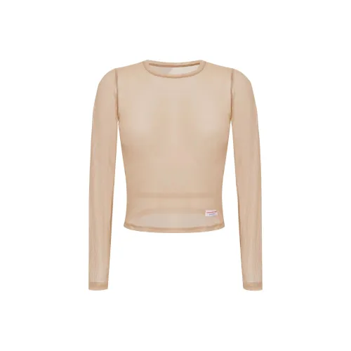 Alexander Wang SS25 T-Shirt Женская Бежевая