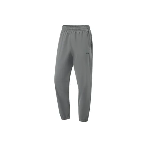 LINING Fitness Series Асфальт Серый Мужские Спортивные Брюки