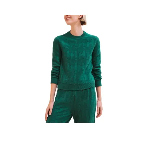 HERMES FW24 Свитер Женские Jazz Bed Зеленый