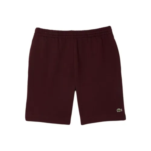 LACOSTE Повседневные шорты Мужские Бордовый Красный