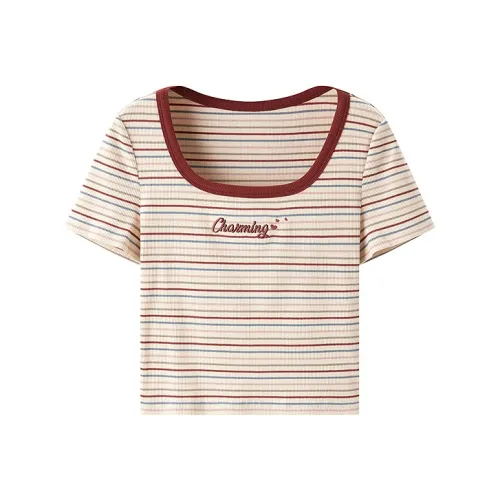 LEDIN T-рубашка Женская Многоцветные Полосы