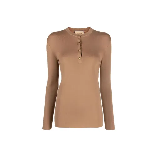 GUCCI Коричневые Женские Свитеры