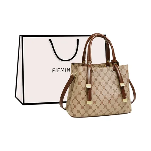 15 MINS PVC Синтетическая кожа Тоут Mom Сумка Сумка через плечо Сумка среднего размера Женская Кофейная