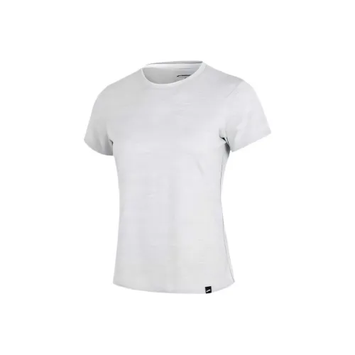 Brooks Обычный Бег T-Рубашка Женская Светло-Пшенично-Серый