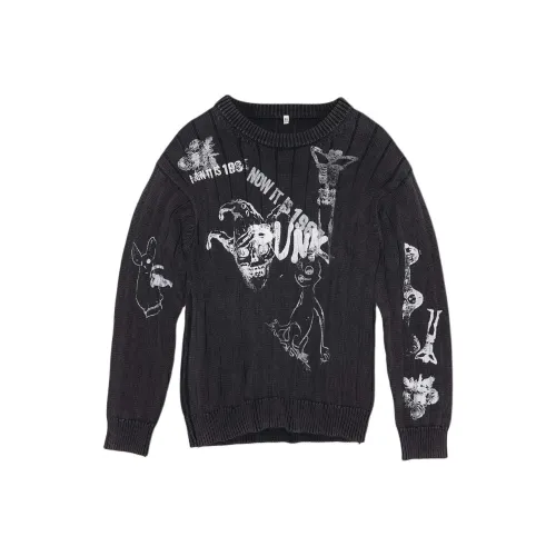 R13 SS24 Свитер Женские SOUR Черный