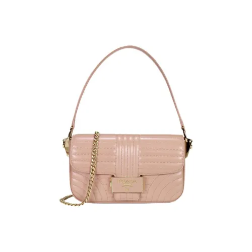 PRADA Diagramme Кожа Сумка Сумка через плечо Женская Розовая